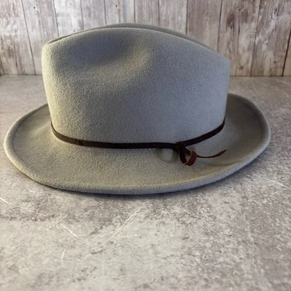 Yellow 108 Luke Merino Wool Fedora - Picture 2 of 6